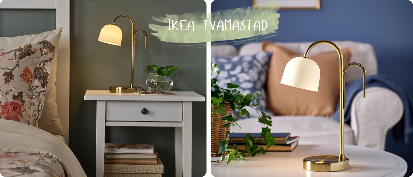 چراغ رومیزی ایکیا مدل IKEA TVAMASTAD